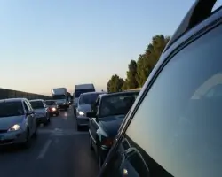 Queue of cars with full collision damage waiver cover