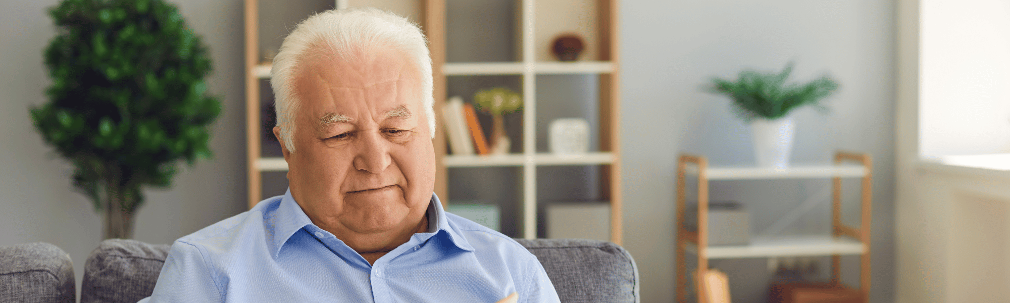 man sitting in living room